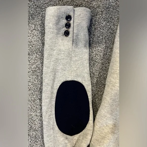 NWT Tommy Hilfiger Light Gray Blazer Suit Jacket with Navy Trim Size 10 - Picture 8 of 8